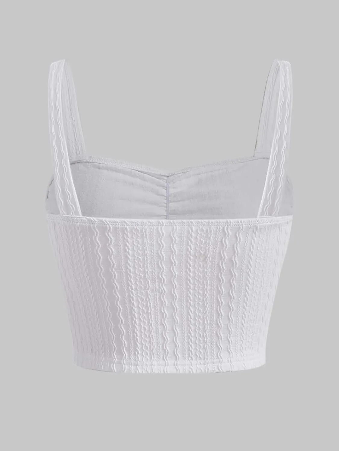 SOLY HUX Girl's Ruched Bust Casual Cami Crop Top Sleeveless Slim Fitted Camisole