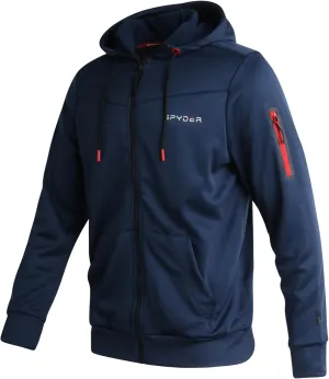 Spyder Men's Active Sweatshirt - Performance Tech Fleece Zip Hoodie Sweatshirt - Workout Full Zip Track Jacket for Men (S-XL)