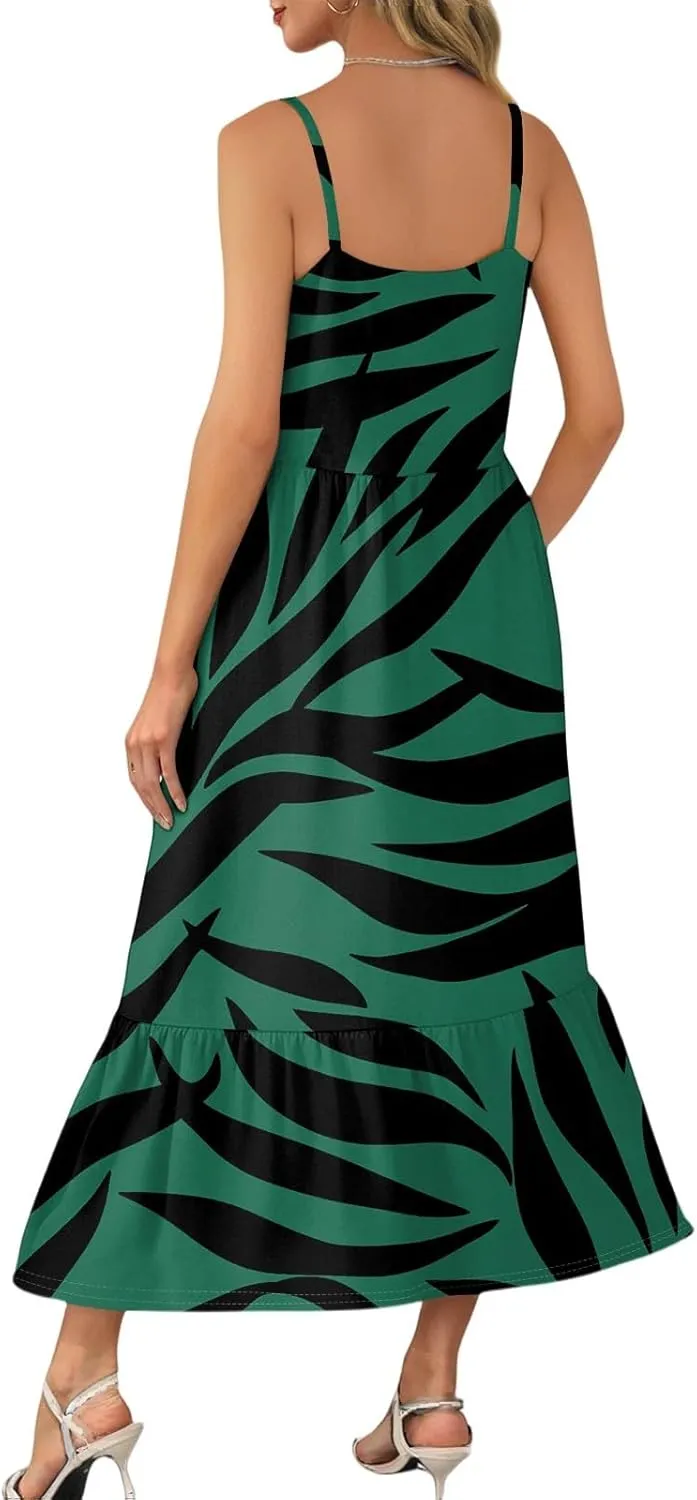Summer Dresses for Women 2025 Vacation Casual Plus Size Maxi Sun Dress Trendy Flowy Beach Long Dresses