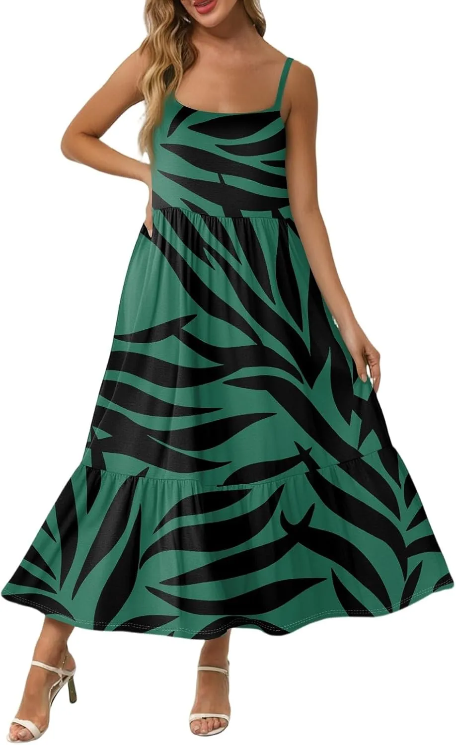 Summer Dresses for Women 2025 Vacation Casual Plus Size Maxi Sun Dress Trendy Flowy Beach Long Dresses