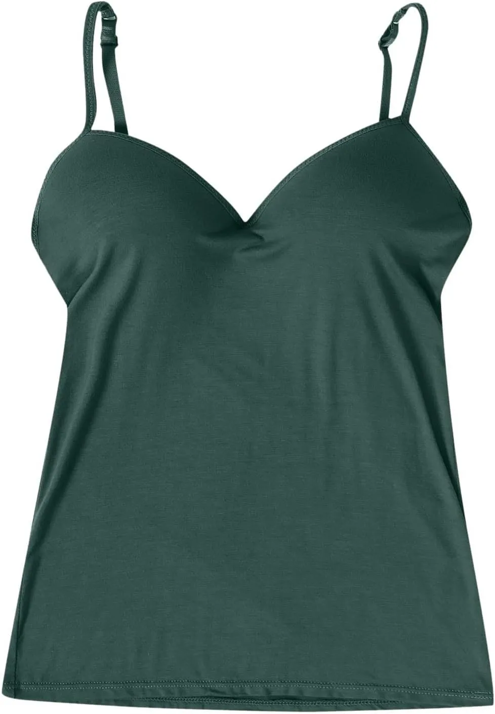 Summer Tank Tops for Women Built in Bra Spaghetti Strap Workout Yoga Shirts Basic Padded Tank Tops 2025 Clothes
