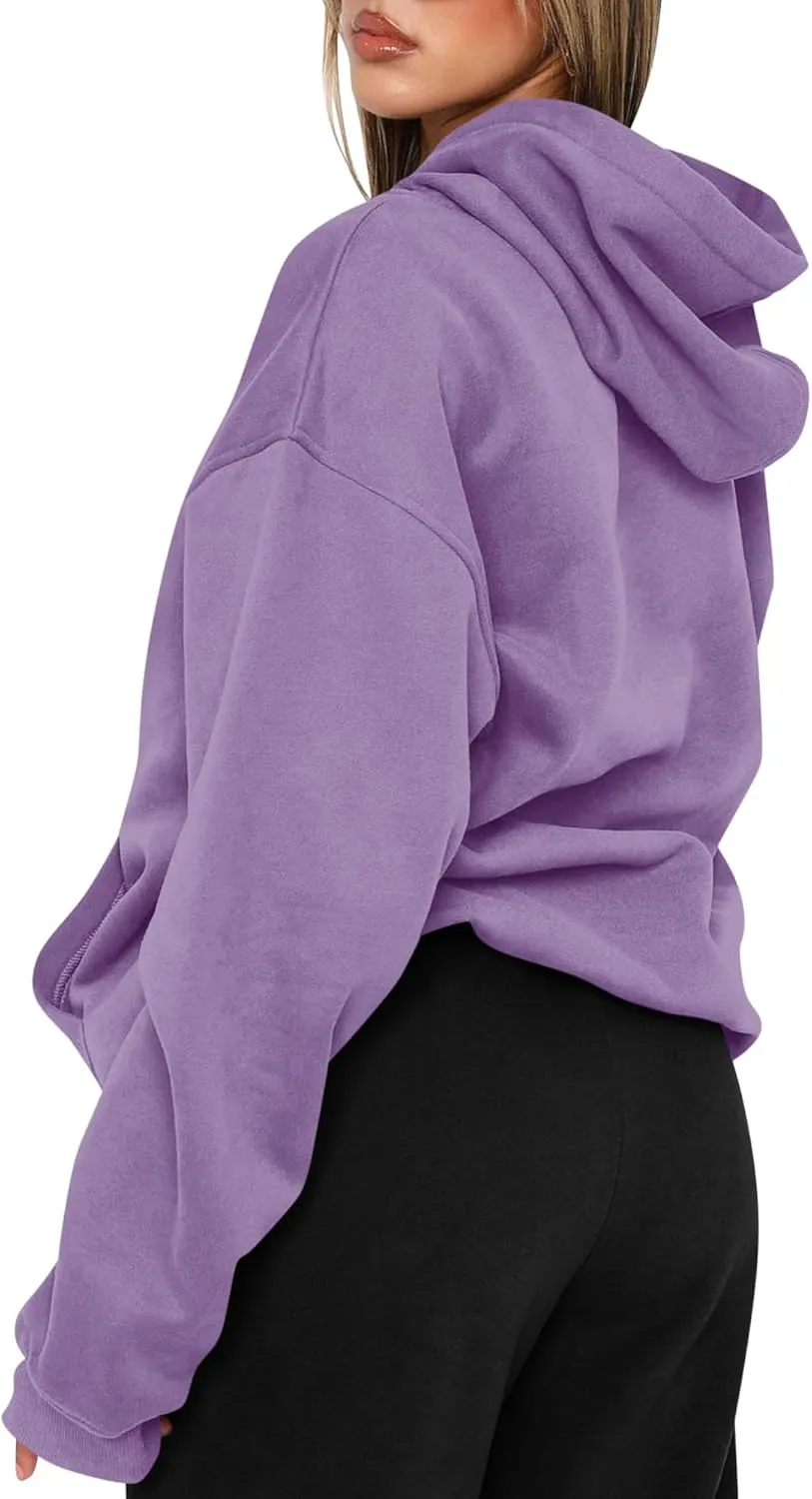 TICTICMIMI Women's Hoodies Sweatshirts Cute Long Sleeve Tops Loose Fleece Pullover Shirts with Pocket