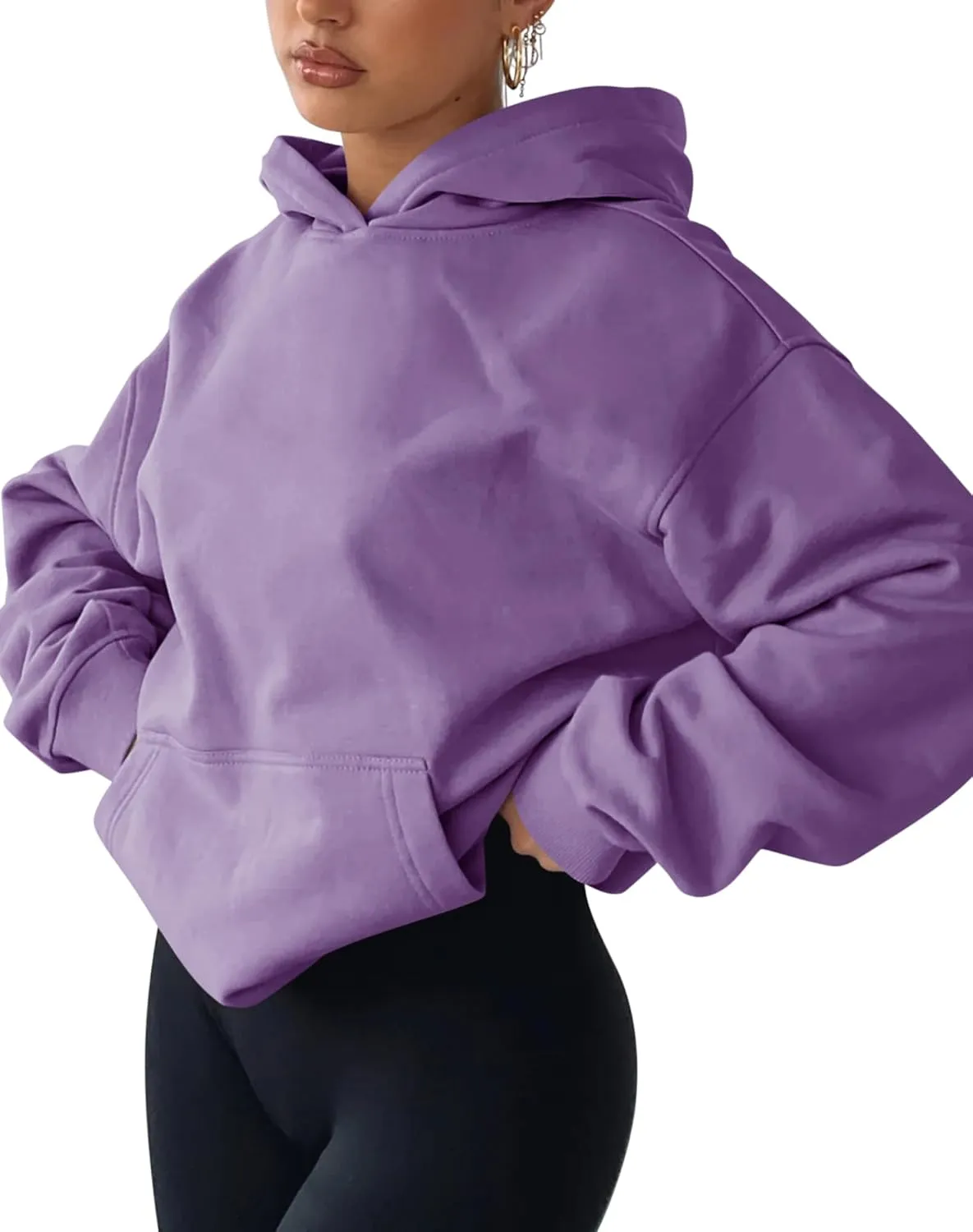 TICTICMIMI Women's Hoodies Sweatshirts Cute Long Sleeve Tops Loose Fleece Pullover Shirts with Pocket
