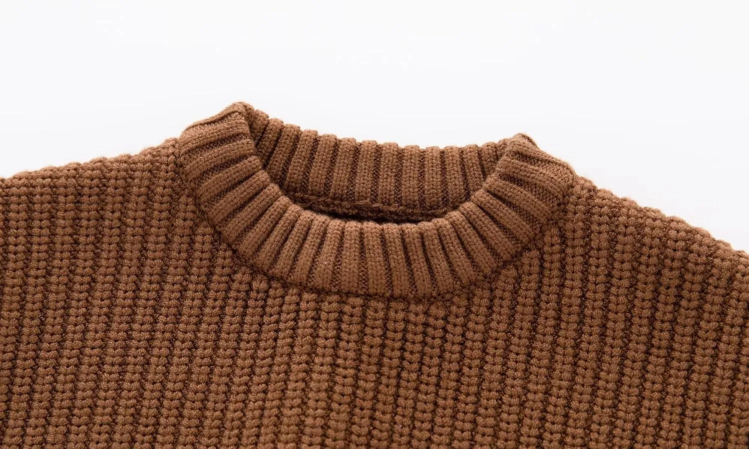 Toddler Baby Boys Girls Knitted Sweater Warm Soild Pullover Top Autumn Winter Outfits