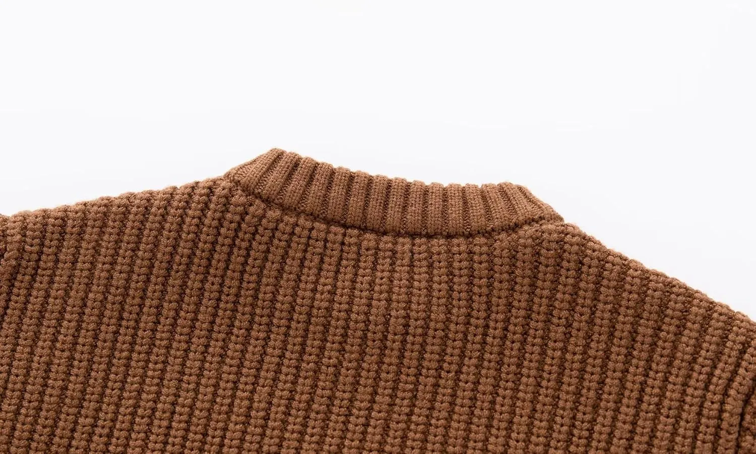 Toddler Baby Boys Girls Knitted Sweater Warm Soild Pullover Top Autumn Winter Outfits