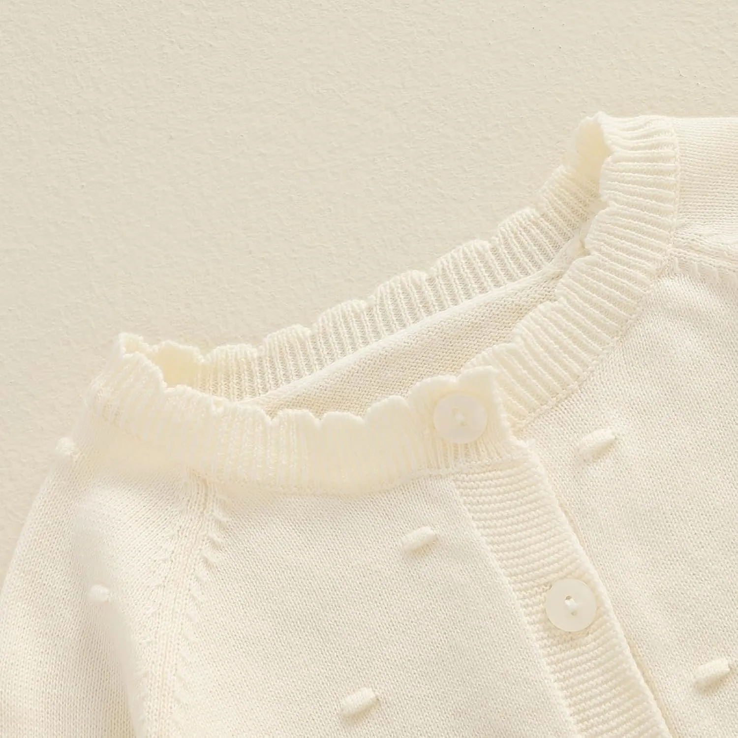 Toddler Baby Girl Thin Knit Sweater Coat Long Sleeve Button Up Cardigan Cable-Knit Knitwear Jacket Fall Winter Clothes