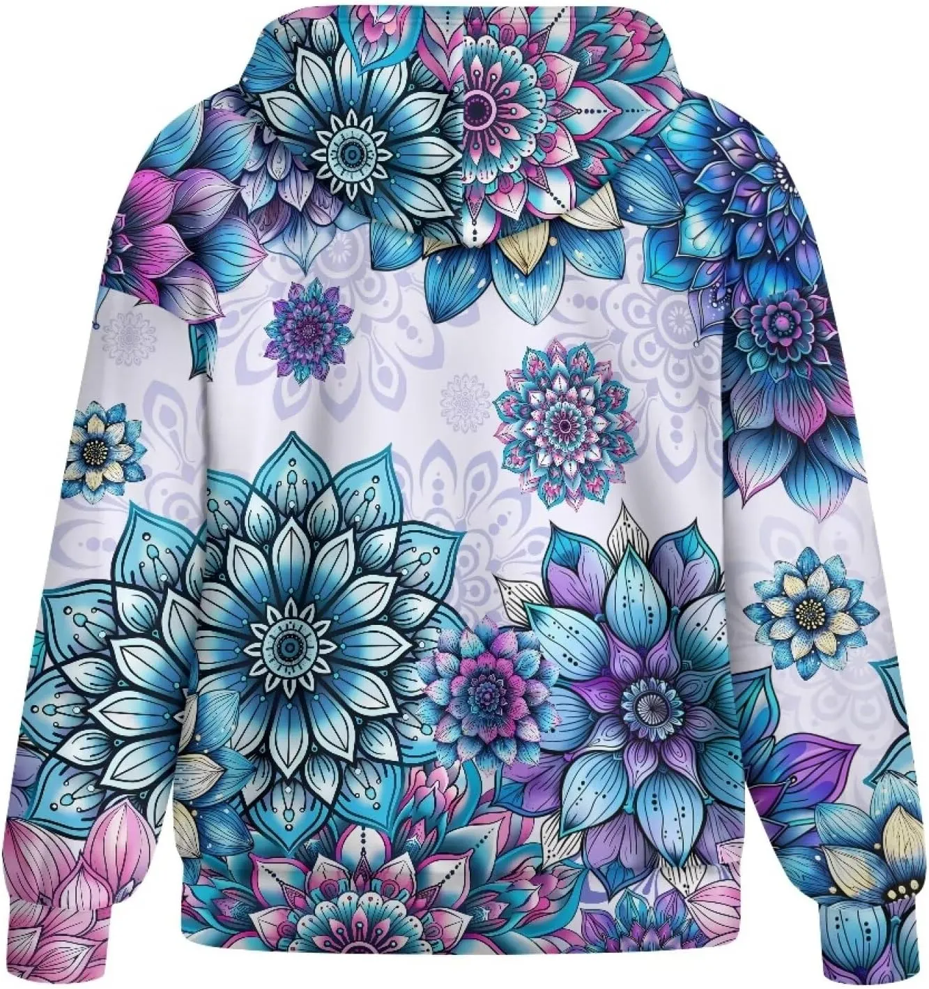 TODIYADDU Zip Up Hoodie for Women Fashion Sweatshirts with Pockets Oversized Jacket Drawstring Hoodies Y2k Winter Outfits