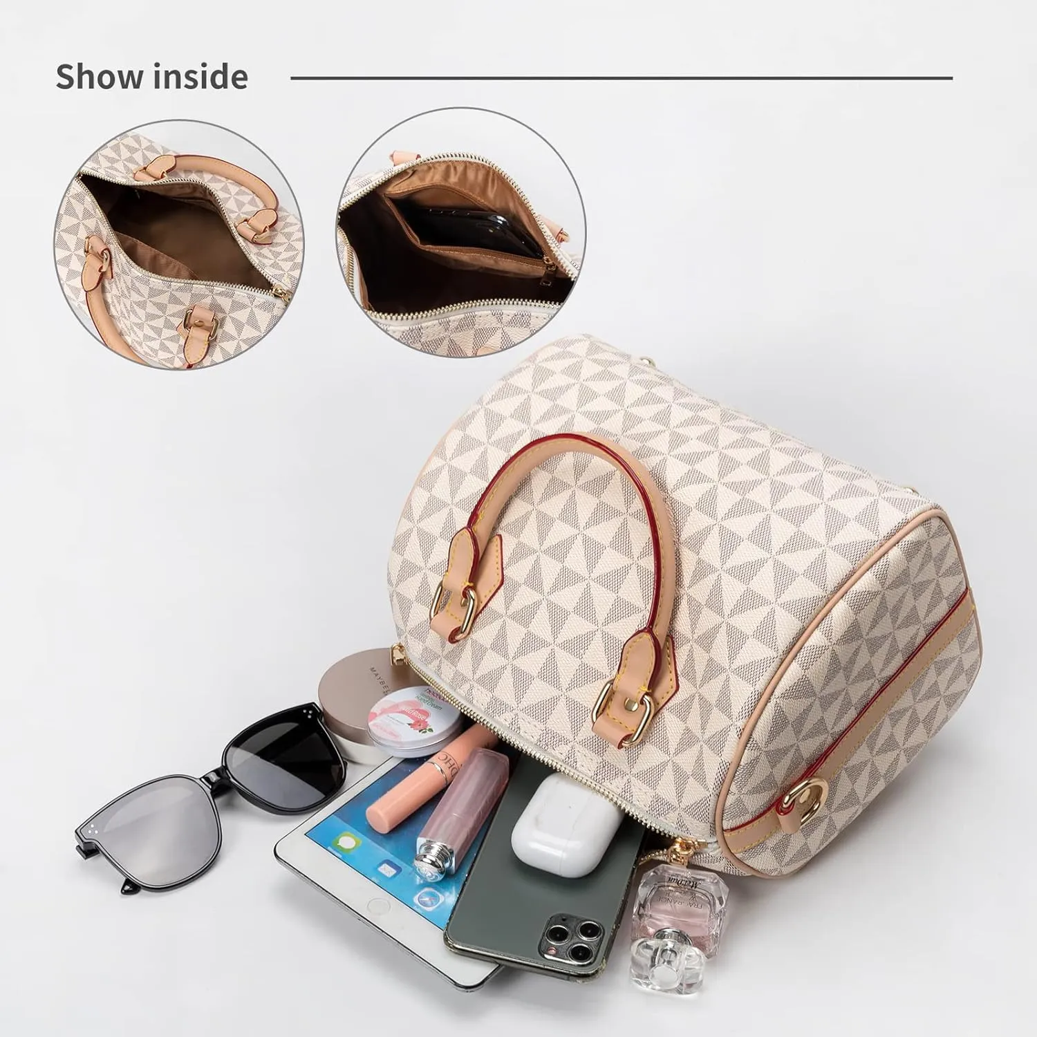 Top Handle Bags for Women Fahsionable Designer Crossbody Purse Large Cute Satchel Handbag