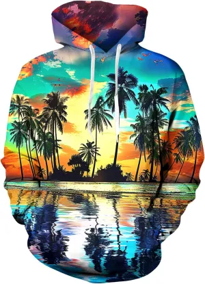Unisex Cool 3D Fleece Liner Hoodies Upgrade Quality Pullover Novelty Print Sweatshirt With Front Pocket S-XXL