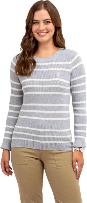 U.S. Polo Assn. Women's Crew Neck Sweaters  Raglan, Cable Knit & Striped