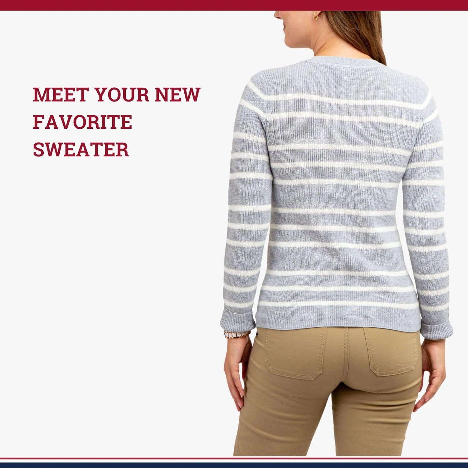 U.S. Polo Assn. Women's Crew Neck Sweaters  Raglan, Cable Knit & Striped