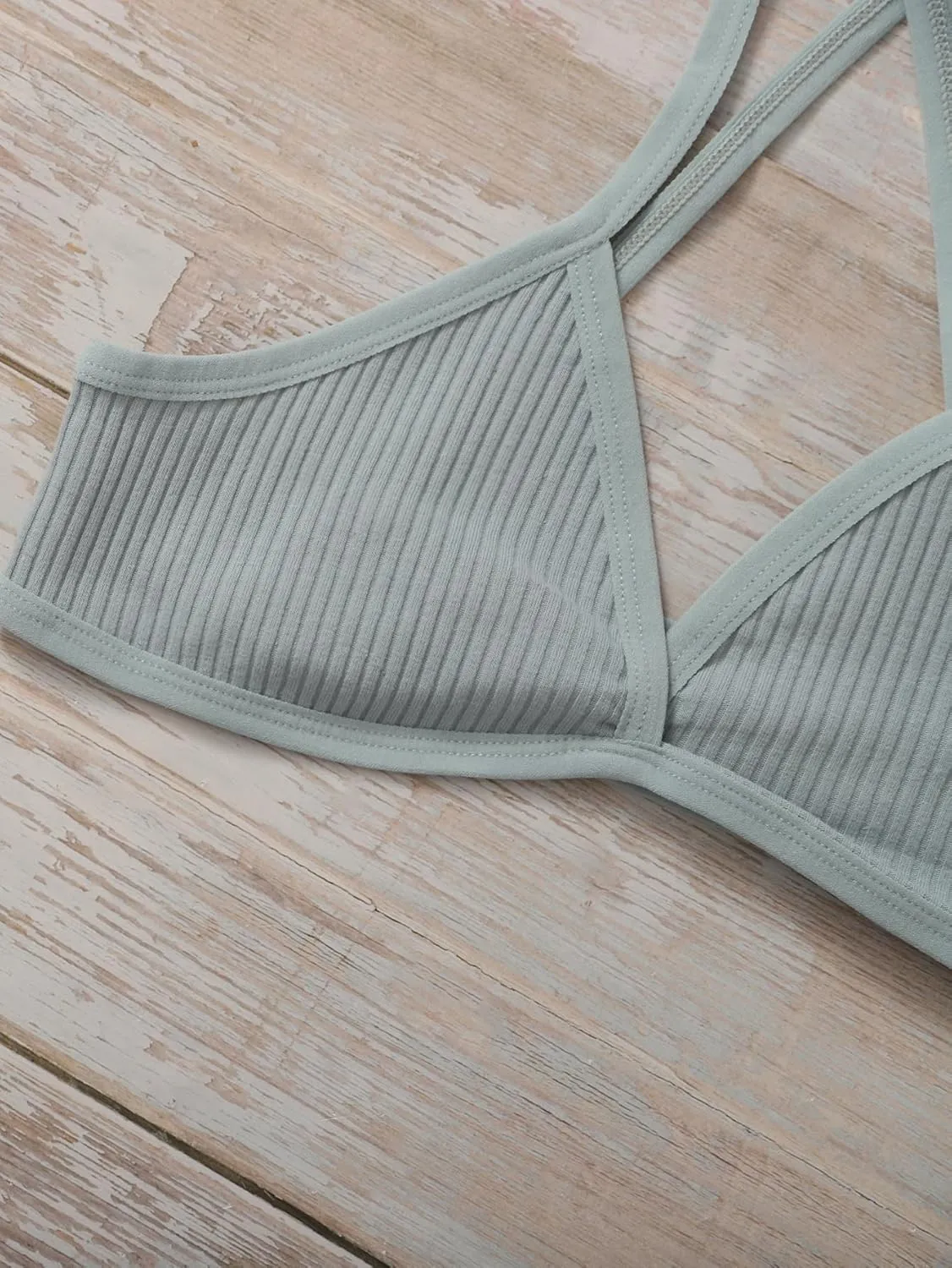 Verdusa Women's 5 Pack Criss Cross Back Bralette Top Ribbed Camisole Bra