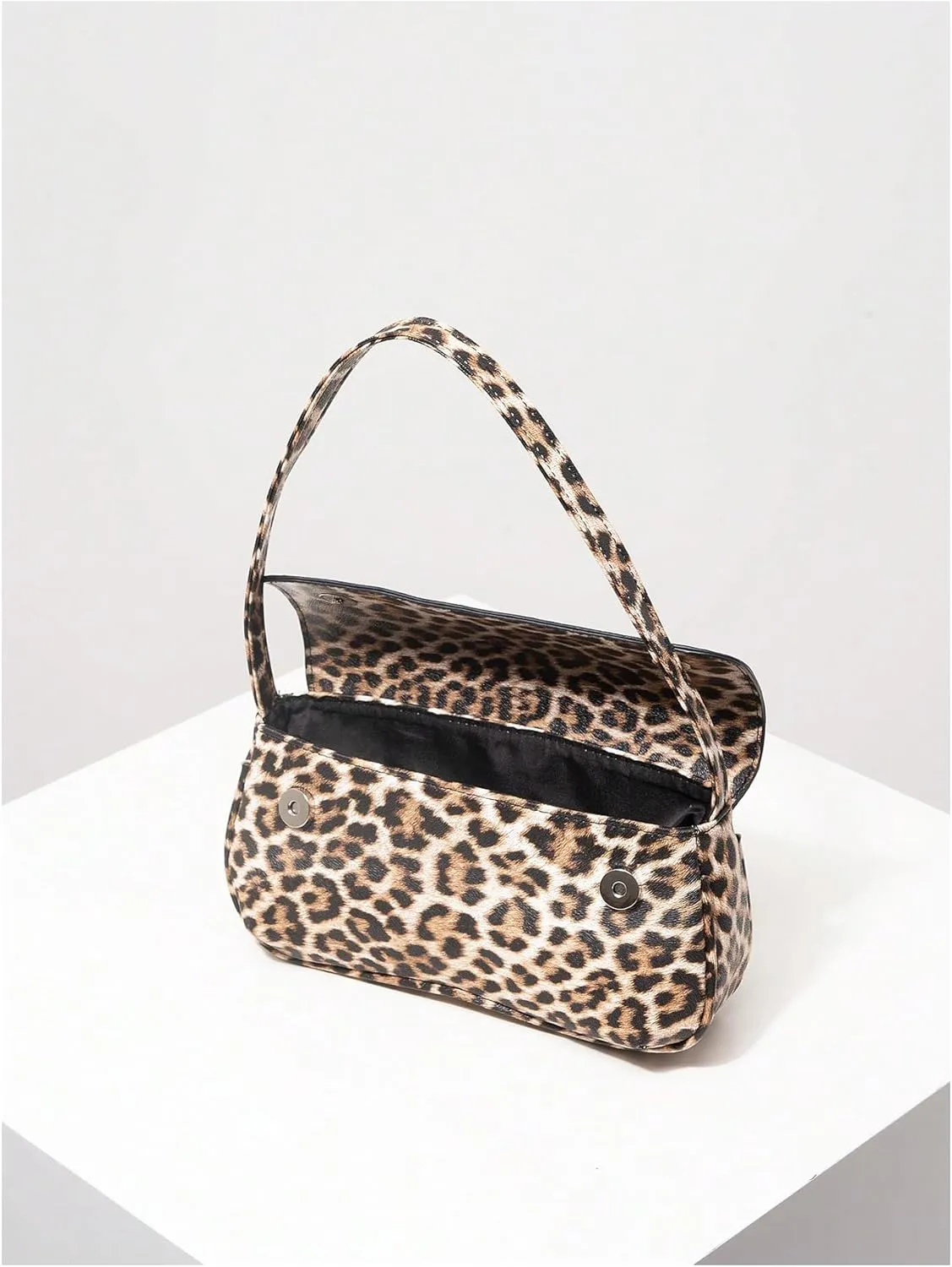 Verdusa Women's Retro Flap Shoulder Bag PU Leather Top Handle Underarm Bag Purse