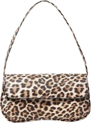 Verdusa Women's Retro Flap Shoulder Bag PU Leather Top Handle Underarm Bag Purse