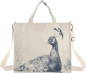 Vintage Peacock Women's Tote Handbags Top Handle Satchel Shoulder Bag Crossbody Bag