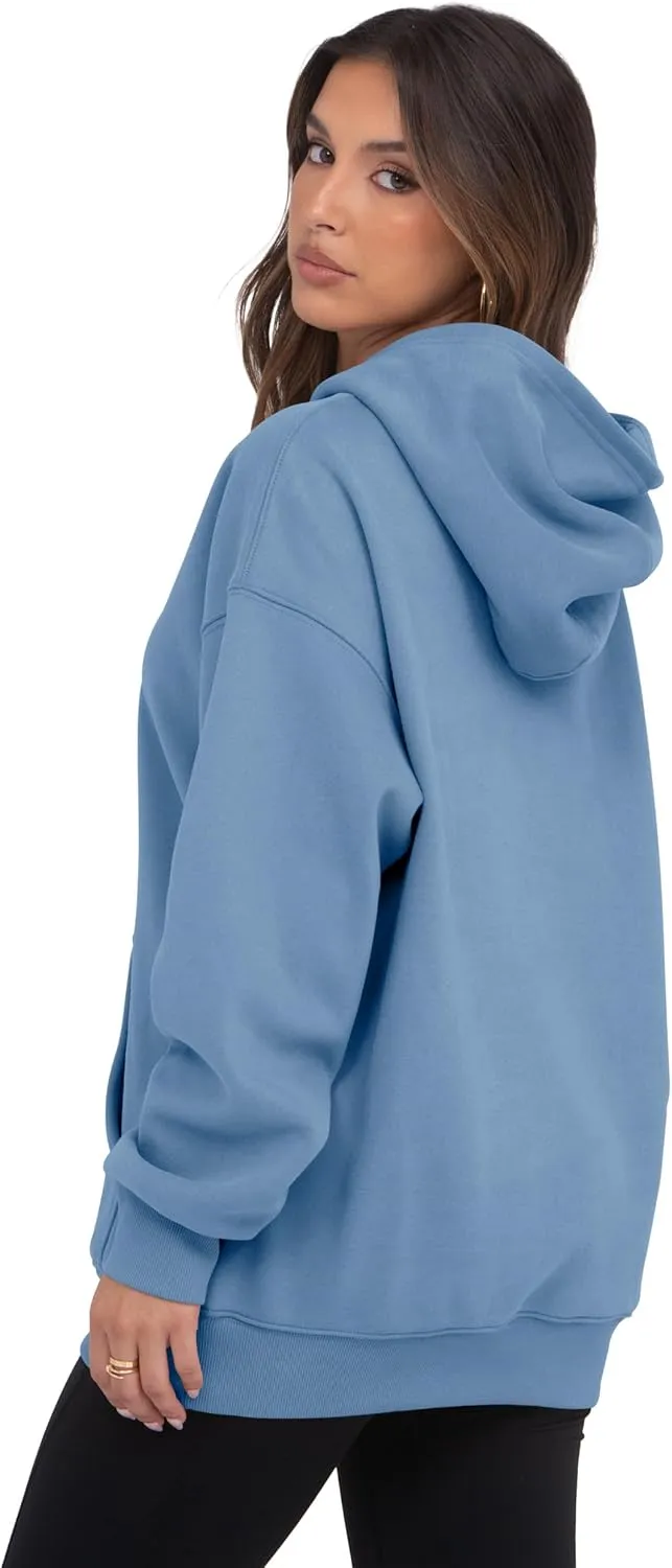 VIUTIL Womens Oversized Hoodies Fleece Loose Hooded Sweatshirt Fall Winter Outfits 2025 Trendy Clothes