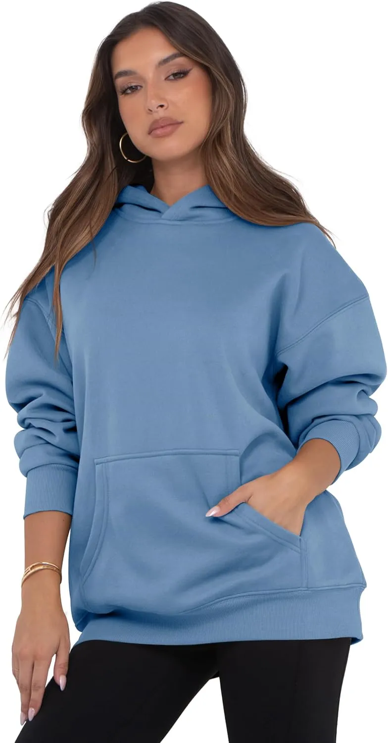 VIUTIL Womens Oversized Hoodies Fleece Loose Hooded Sweatshirt Fall Winter Outfits 2025 Trendy Clothes