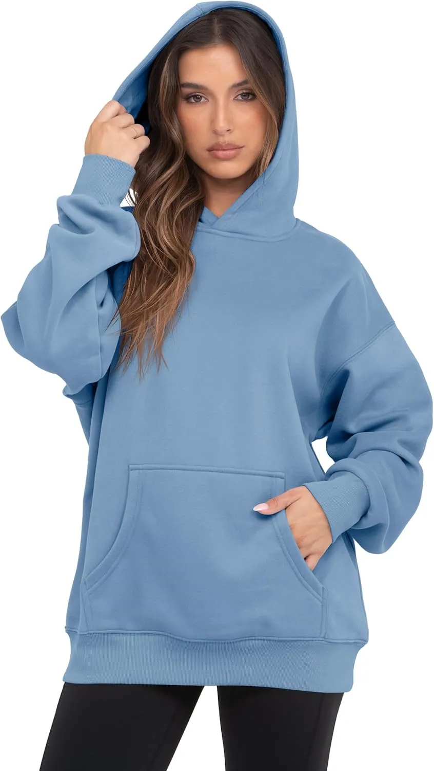 VIUTIL Womens Oversized Hoodies Fleece Loose Hooded Sweatshirt Fall Winter Outfits 2025 Trendy Clothes