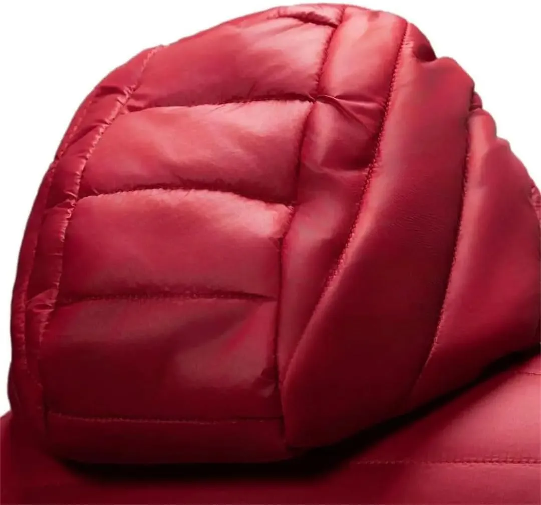 Winter Men Coat Hooded Cotton Padded Warm Windproof Parka Zipper Closure Lightweight Down Coat Sports Clothes