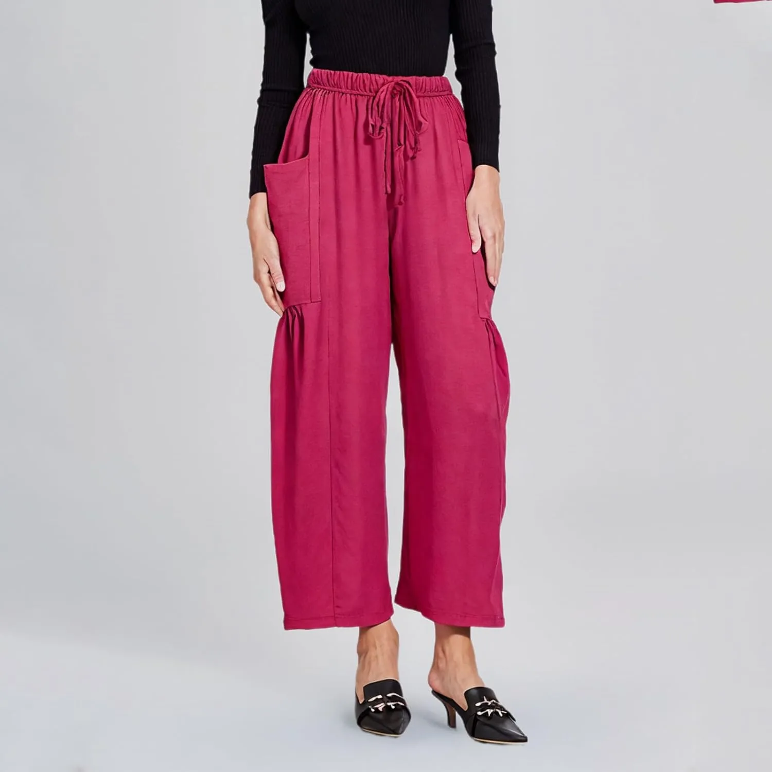 Women Wide Leg Cotton Linen Pants Summer Trendy Beach Palazzo Lounge Trousers Plus Size Casual Pants Vacation Clothes