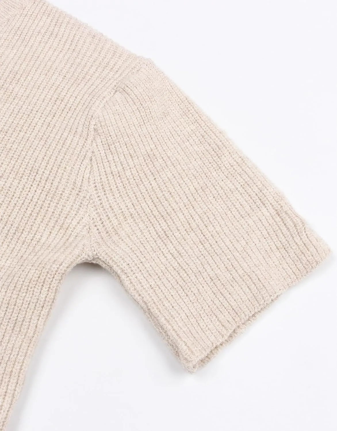 Women's Button Down Y2k Tops Cropped Cardigan Short Sleeve Lightweight Sweater top
