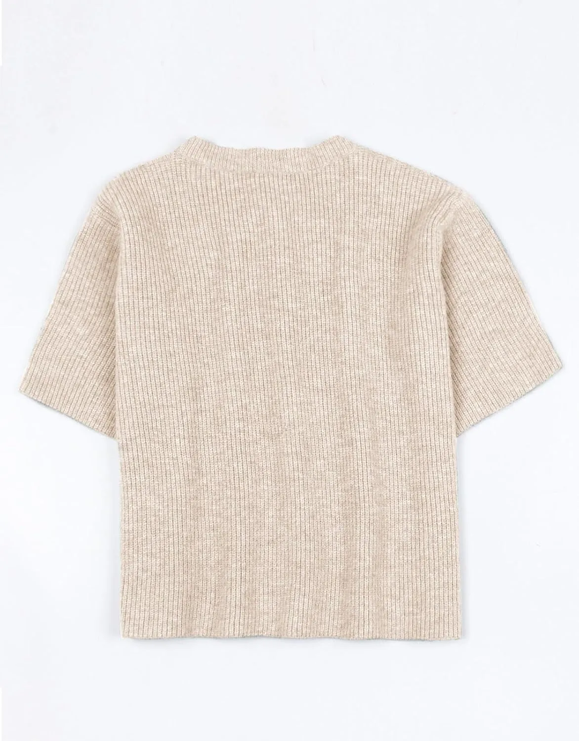 Women's Button Down Y2k Tops Cropped Cardigan Short Sleeve Lightweight Sweater top