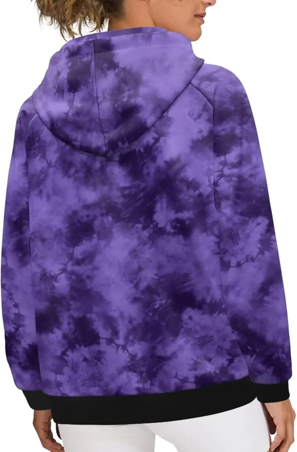 Women's Casual Hoodies Trendy Raglan Sleeve Hoodie Long Sleeve Hooded Sweatshirts Lightweight Pullover with Pocket