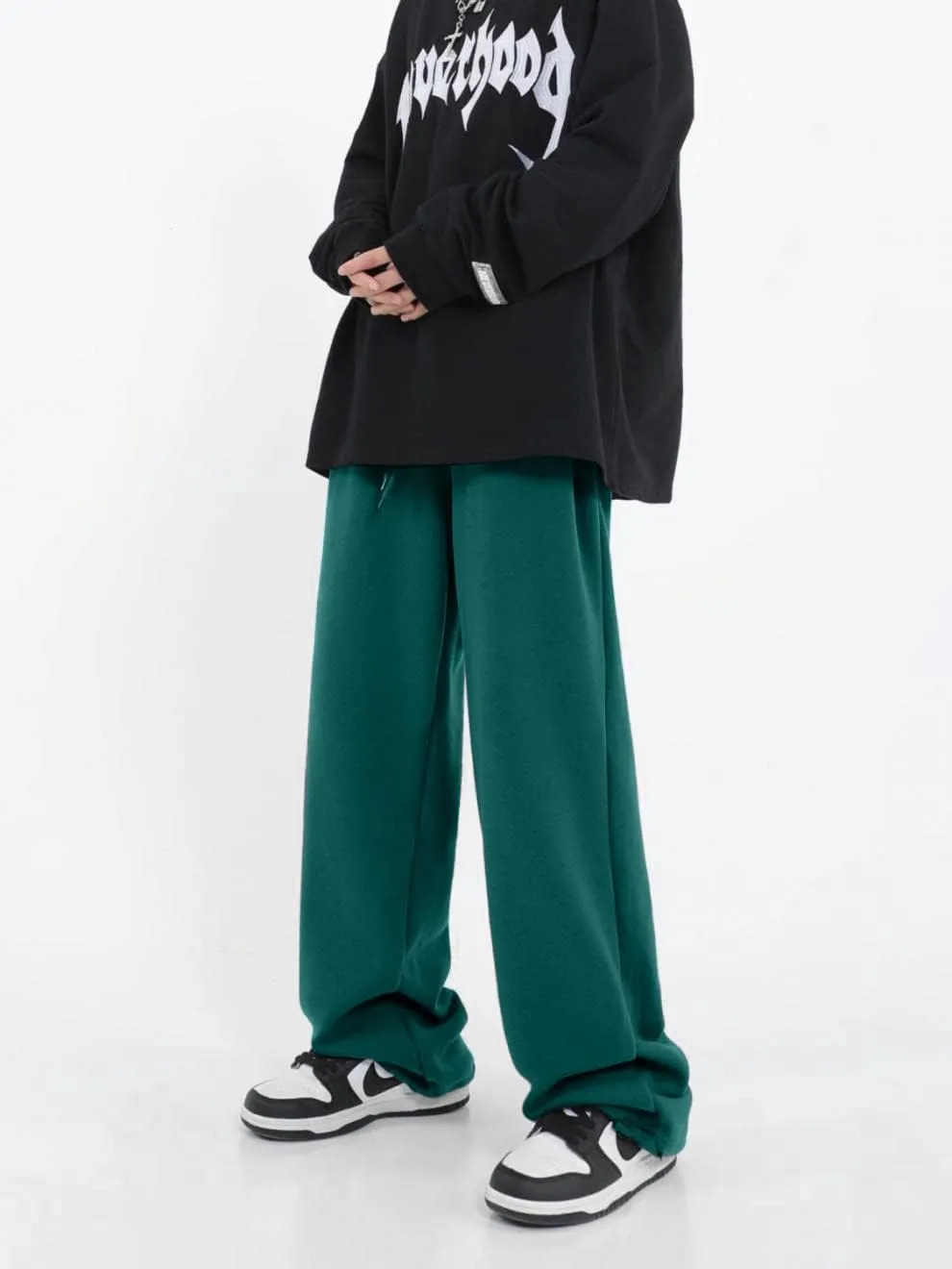Women's Casual Wide Leg Sweatpants Loose Yoga Pants Comfy Lounge Jogger Baggy Sweatpants with Pockets