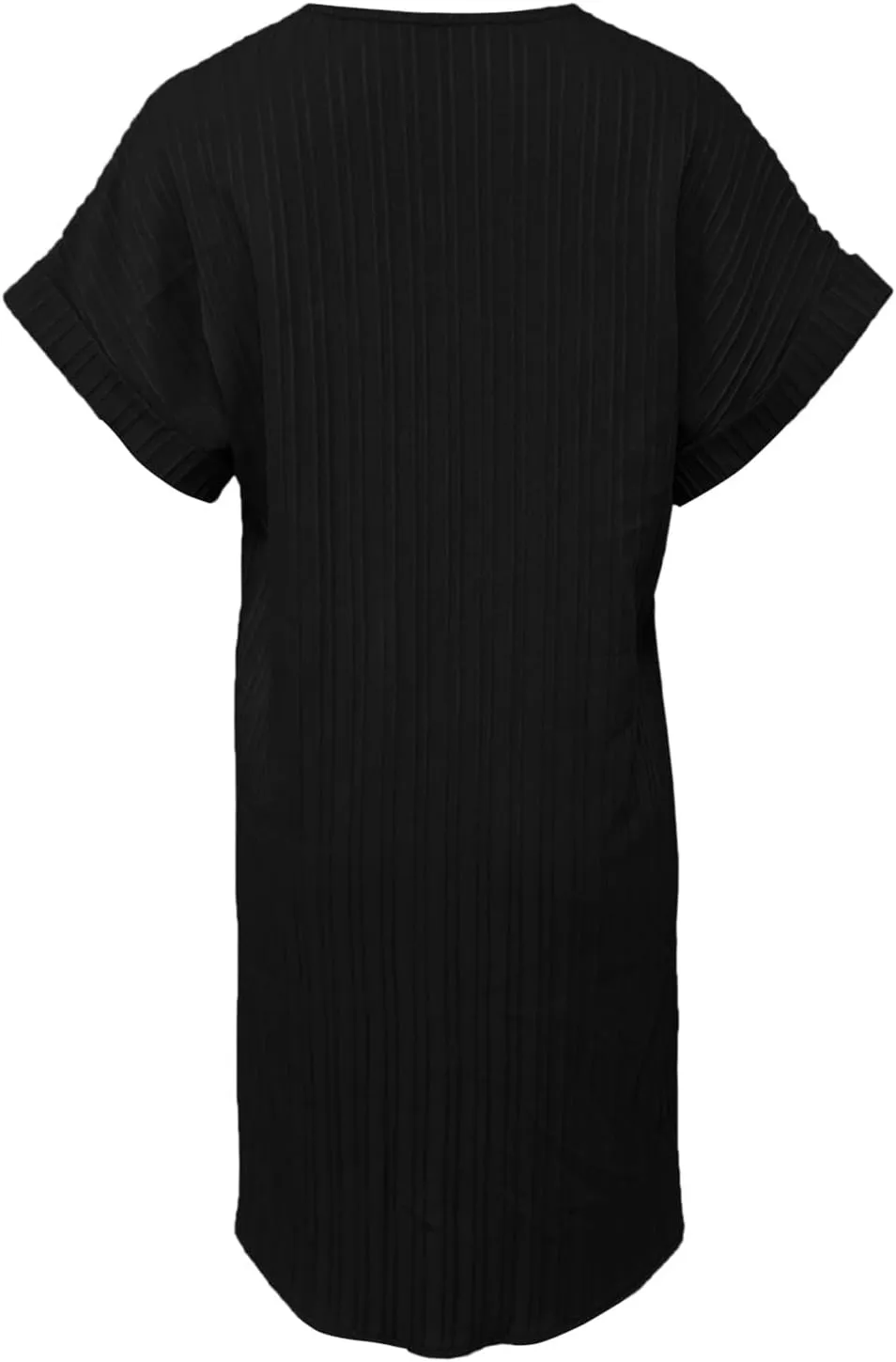 Womens Cotton Shirt Dress Summer Casual Short Sleeve Button Down Beach Cover Up Shirts Tunic Dresses with Pockets