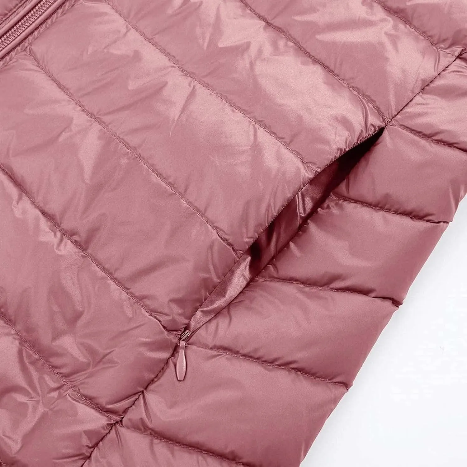 Women's Down Vest Single-Breasted Cotton Padded Solid Color Winter Coat