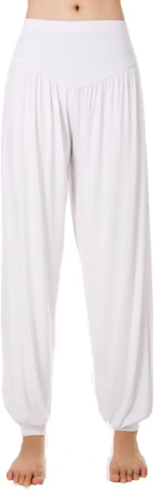 Women's Elastic Soft Modal Yoga Sports Pants Dance Harem Pants