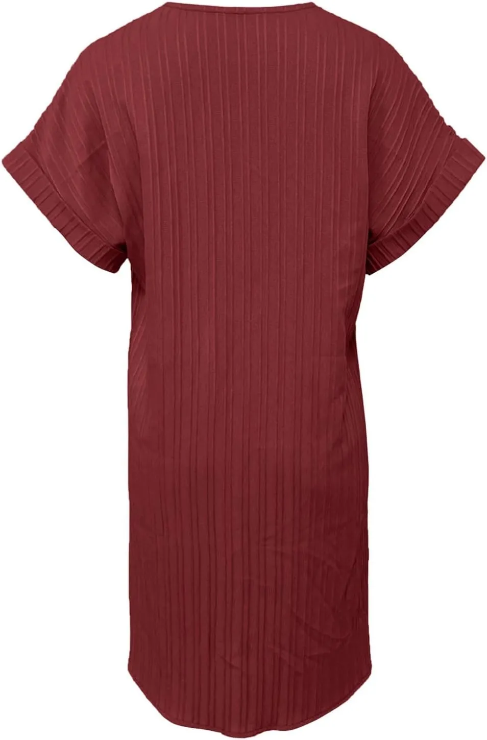 Womens Summer Shirt Dress Short Sleeve A Line Shift Dress Casual Loose Fit Beach Sundress Shirt Tunic Dresses with Pockets