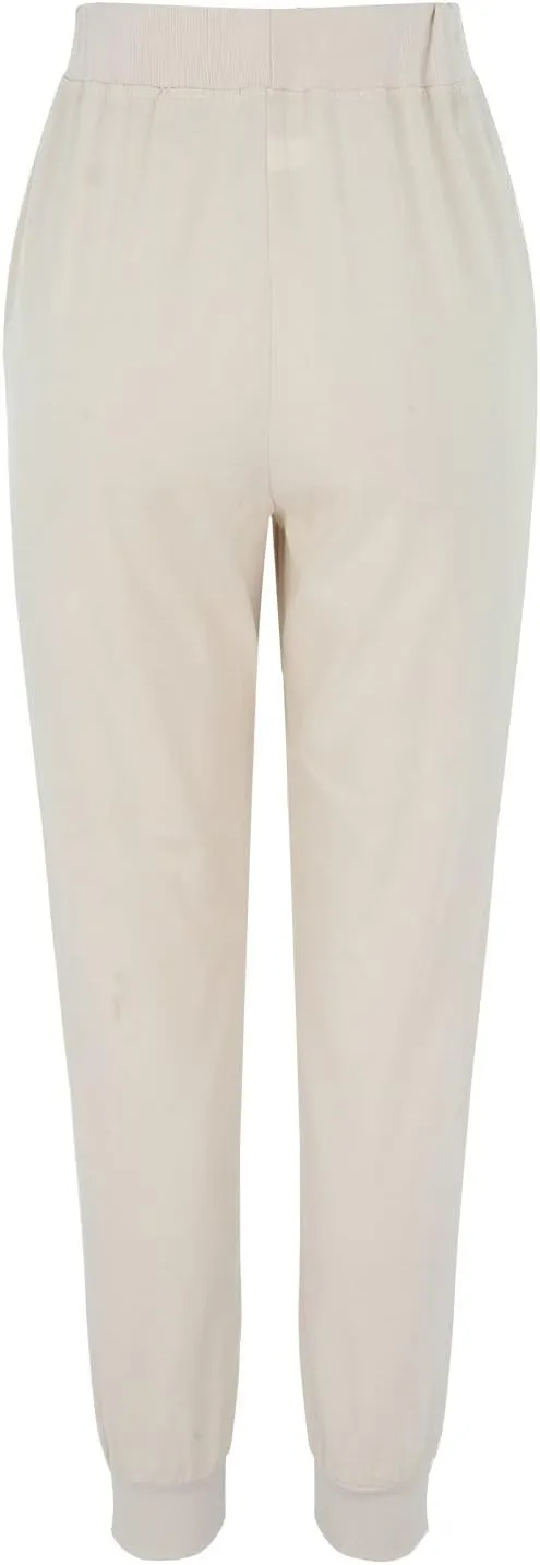 Womens Wide Leg Sweatpants Winter Joggers Work Thermal with Pockets Barrel Pants High Waisted