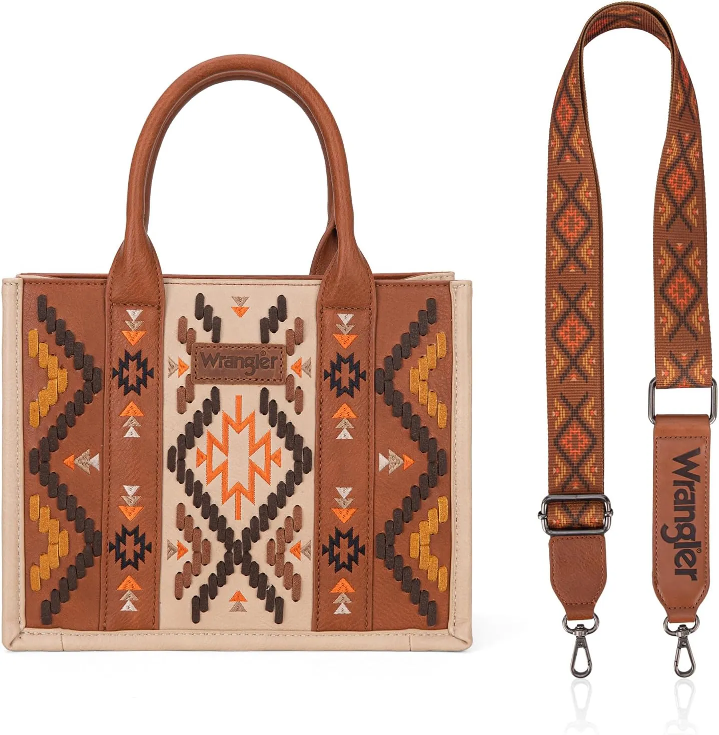 Wrangler Aztec Tote Bag for Women Western Top Handle Handbags and Purses