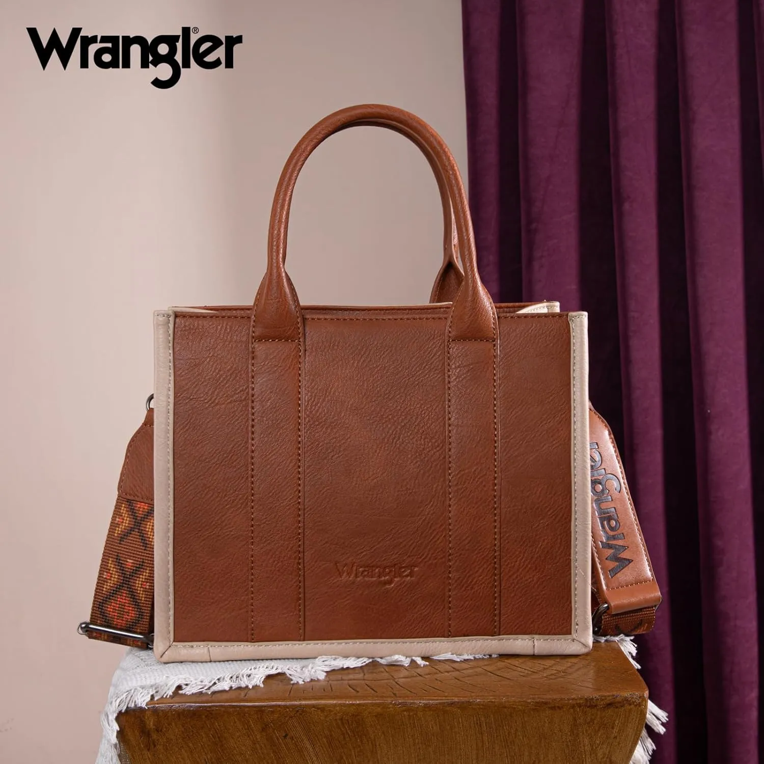 Wrangler Aztec Tote Bag for Women Western Top Handle Handbags and Purses
