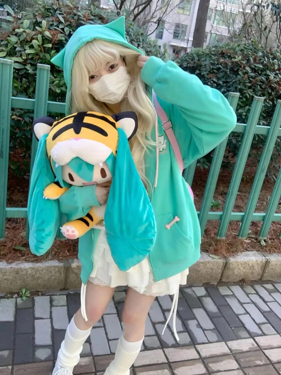 YEMOCILE Women Cute Shark Hoodie Long Sleeve Blue Kawaii Animal Shark Shape Hooded Pullover Sweatshirts