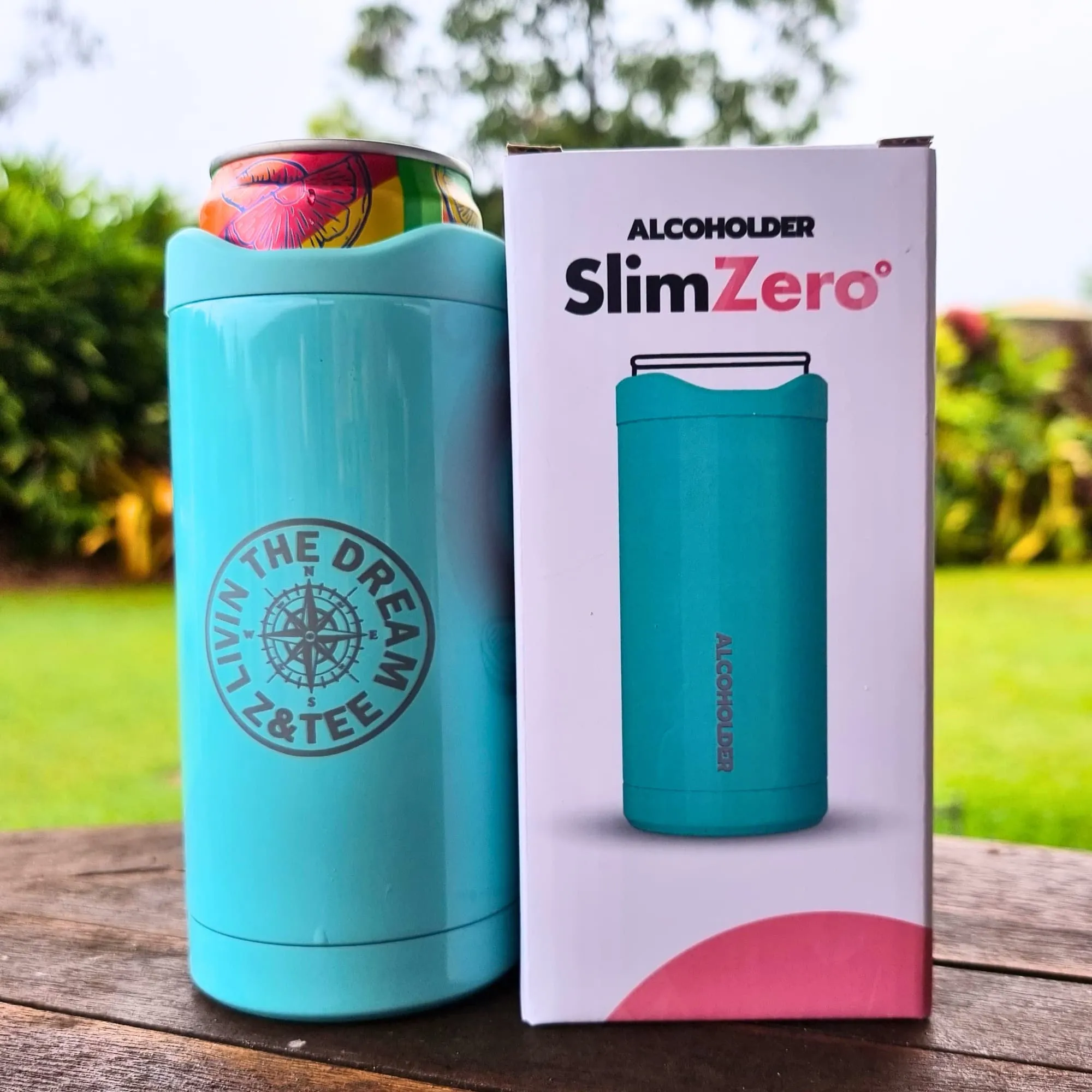 Z&Tee SlimZero Can Cooler | SeaFoam Gloss