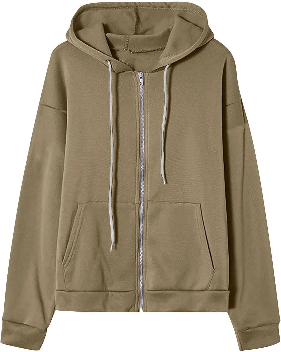 Zip Up Hoodies Women 2023 Fall Fashion Oversized Sweatshirt Y2k Sweaters Pullover Cute Teen Girl Jacket Trendy Winter Clothes